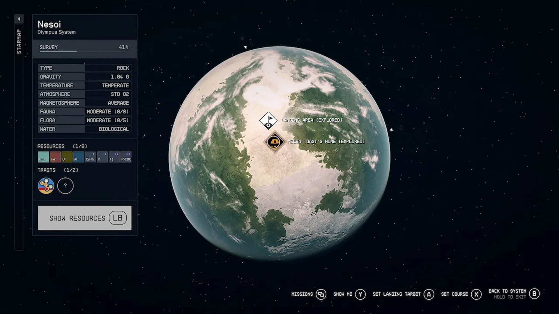 This Starfield planet houses several basic and advanced resources (Image via Bethesda)